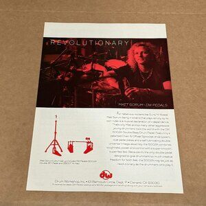 Matt Sorum of Guns N' Roses - DW PEDALS - 1993 Print Advertisement